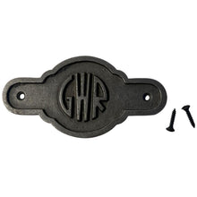 Load image into Gallery viewer, GWR Logo Railway Plaque, Antique Style Cast Iron Iconic Railway Memorabilia
