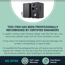 Load image into Gallery viewer, Refurbished Majority ACTIVE BOOKSHELF SPEAKERS | 2.2 Stereo System | 5.3 Bluetooth, USB Playback & Charging | AUX, HDMI ARC, Optical, Phono | TV, PC, Turntable & Gaming Speakers | D100X Black