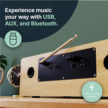 Load image into Gallery viewer, Majority Oakington BLUETOOTH HI-FI COMPACT STEREO SYSTEM | FM & DAB Radio & CD Player | Remote Control | AUX & USB Input