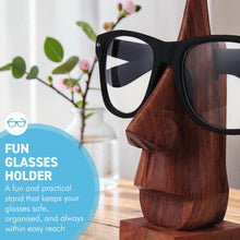 Load image into Gallery viewer, Never Lose Your Glasses Again — Hand-Finished Solid Wood Spectacle Stand, Gift Boxed