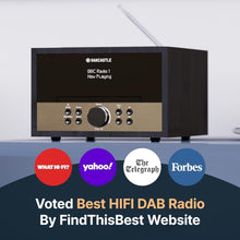 Load image into Gallery viewer, CD Player, DAB+ and FM Bluetooth Radio | CD Players for Home - DAB Radio Mains Powered Hifi System with Inbuilt Speaker, USB, AUX, 3.5mm Jack and Remote Control | Oakcastle DAB400 CD-Player