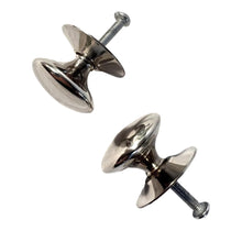 Load image into Gallery viewer, Cherema Nickel Knob | Set of 2 door knobs | Nickel cupboard knobs | Cabinet hardware | Antique nickel cupboard handles | Cupboard door handles | 30mm