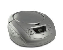 Load image into Gallery viewer, Bush Silver CD Radio Boombox | Top Loading | 20 Track Programmable CD | 2 x 1 Watts Power