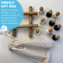 Load image into Gallery viewer, Handcrafted Wooden 3D Tic Tac Toe Game – Classic Family Board Game | Unique Gift for All Ages