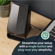 Load image into Gallery viewer, Majority Compact COMPUTER SPEAKERS | Headphone Jack | One-Touch Audio Controls |10 Watt Active Stereo Sound for Music, Gaming, & Movies DX10