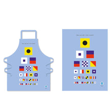 Load image into Gallery viewer, The Sailors Eye Chart Apron and Tea Towel set
