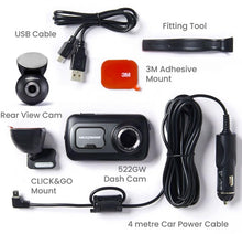 Load image into Gallery viewer, Nextbase 522GW Front &amp; Rear Dash Cam Full 1440p/30fps Quad HD Recording
