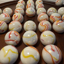 Load image into Gallery viewer, 30cm Dark Wood Board Solitaire with Gelato 25mm Marbles