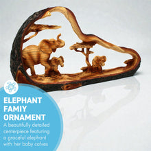Load image into Gallery viewer, Elegant Freestanding Elephant Family Decorative Display Ornament