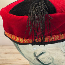 Load image into Gallery viewer, Tibetan Trim smoking / thinking / lounging cap Size Large
