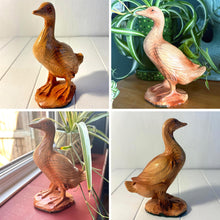 Load image into Gallery viewer, 𝗚𝗢𝗢𝗦𝗘 𝗙𝗜𝗚𝗨𝗥𝗜𝗡𝗘 Rustic Wood-Look Figurine Farmhouse Bird Home Decor
