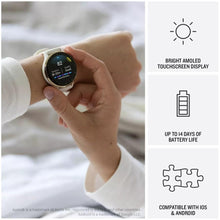 Load image into Gallery viewer, Garmin Venu 3S, Soft Gold Stainless Steel Bezel, Ivory Case, Silicone Band, 41mm