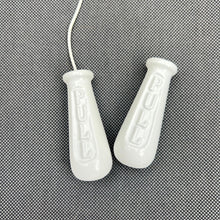 Load image into Gallery viewer, Pair of vintage Style White Powder-Coated Cast Metal Bathroom Light Switch Pulls