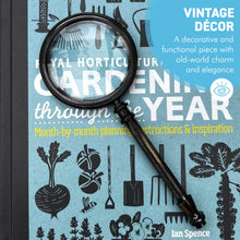 Load image into Gallery viewer, Nautical 20cm Brass Handheld Magnifying Glass with distressed leather pouch - maritime decor