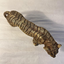 Load image into Gallery viewer, Handcrafted Bronze-Effect Tiger Statue - Elegant and Decorative Ornament for Home or Office Decor