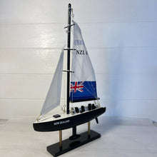 Load image into Gallery viewer, NEW ZEALAND AMERICAS CUP MODEL YACHT | Sailing | Yacht | Boats | Models | Sailing Nautical Gift | Sailing Ornaments | Yacht on Stand | 33cm (H) x 21cm (L) x 4cm (W)