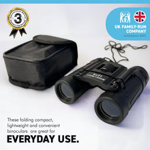 Load image into Gallery viewer, FOLDING ROOF PRISM BINOCULARS 8 X 21mm | Field of View 131m |Compact Folding Binoculars| Bird Watching | Star Gazing | Wildlife Watching | Sight Seeing