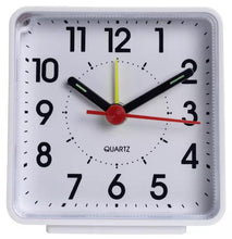 Load image into Gallery viewer, Habitat White Analogue Alarm Clock | Quartz movement | Big Bold easy to read face