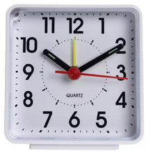 Load image into Gallery viewer, Habitat White Analogue Alarm Clock | Quartz movement | Big Bold easy to read face
