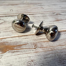 Load image into Gallery viewer, Pack of 2 x MULBERRY NICKEL KNOB | Door knob | Nickel cupboard knobs | Cabinet hardware | Antique nickel cupboard handles | Cupboard door handles | 30mm