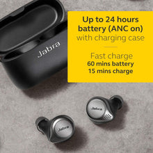 Load image into Gallery viewer, Jabra Elite 75t Earbuds - Active Noise Cancelling Wireless Bluetooth Earbuds with Long Battery Life for In Ear True Wireless Calls and Music | Titanium Black