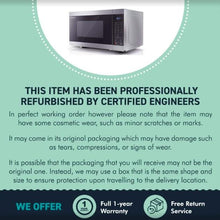 Load image into Gallery viewer, SHARP YC-MG81U-S 28 Litre 900W Digital Microwave with 1100W Grill, 11 power levels, ECO Mode, defrost function, LED cavity light – Silver