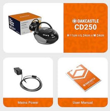 Load image into Gallery viewer, Oakcastle CD250 PORTABLE CD PLAYER BOOMBOX with Bluetooth & FM Radio | Black