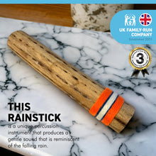 Load image into Gallery viewer, SMALL CHILLEAN CACTUS RAINSTICK | Rainmaker | 25 cm Long | 10 inches Long  | Cactus Rainmaker| Percussion Music | Rain Sound | Tropical Rainforest |Calm Relaxing Sounds |Meditation| Baby Calming | Shaker | Maracas