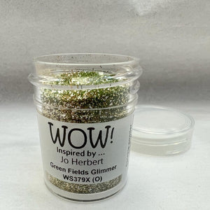 Wow! Embossing Powder 15ml | GREEN FIELDS regular | Free your creativity and give your embossing sparkle