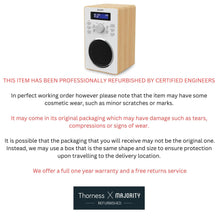 Load image into Gallery viewer, DAB/DAB+ Digital Radio | Solid Wood Cabinet | Kitchen & Bedside FM Radio with 20 Presets, Dual Alarm & Snooze Function | LED Display & 3.5mm Jack | MAJORITY Barton (Oak)