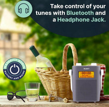 Load image into Gallery viewer, Majority Eversden Waterproof DAB Radio with Bluetooth | Portable IPX5 Shower DAB