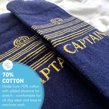 Load image into Gallery viewer, Novelty Captain Socks, Sailing Enthusiast Gift, Ankle Captain Socks