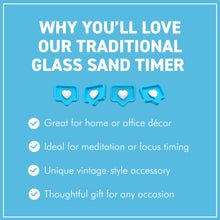 Load image into Gallery viewer, ROSEWOOD HOURGLASS SAND TIMER – 3-Minute Wooden Timer for Home, Office, Desk Décor & Gift