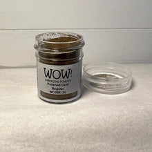 Load image into Gallery viewer, Wow! Embossing Powder 15ml | POLISHED GOLD REGULAR| Free your creativity and give your embossing sparkle