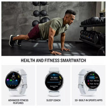 Load image into Gallery viewer, Garmin Venu 3S, Silver Stainless Steel Bezel, Sage Grey Case, Silicone Band 41mm