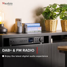 Load image into Gallery viewer, Internet Radio with DAB, DAB+ and FM | Spotify, Bluetooth Connectivity, Remote, AUX and USB Inputs | Majority Fitzwilliam 2 Internet & Digital Radio | WiFi, Full Colour Display, 90 Pre-sets | Silver