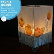 Load image into Gallery viewer, Elegant Yellow Tulip Glass Votive Candle Holder – Perfect for Home Decor & Gifts