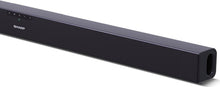 Load image into Gallery viewer, SHARP HT-SB140(MT) 2.0 Soundbar, 150W Slim Wireless Bluetooth Soundbar for TV and Device Streaming with HDMI ARC /CEC, Aux and Digital Optical-In, Wall Mount or Table Top Sound Bar – Black