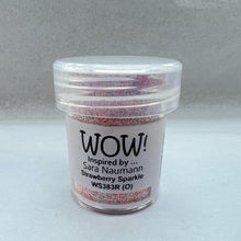 Load image into Gallery viewer, Wow! Embossing Powder 15ml | STRAWBERRY SPARKLE  regular | Free your creativity and give your embossing sparkle
