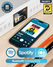 Load image into Gallery viewer, Bluetooth Internet Radio with DAB+ | Digital Tuner for Hifi Stack | FM, Spotify Connect, Podcasts | 90+ Presets, Colour LED Display | USB, AUX, RCA | Remote Control | MAJORITY Fitzwilliam 2024 Silver