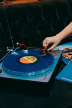 Load image into Gallery viewer, The Folio Record Player – A Bluetooth Turntable with Built-In Speakers and USB Recording (Blue) Refurbished