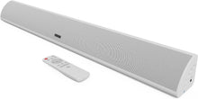 Load image into Gallery viewer, MAJORITY WHITE Snowdon | BLUETOOTH SOUND BAR for TV | Built-in Subwoofer | 120 Watts 2.1 Channel Sound | RCA, Optical, and AUX Connection | Wall Mountable | 81 CM | Remote Control Included (White)