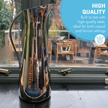 Load image into Gallery viewer, Polished Steel Pitcher jug 3 Litre, 35cm tall