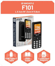 Load image into Gallery viewer, Oakcastle SIM free Unlocked Mobile Phone | Bluetooth | 7+ Day Battery Life F101