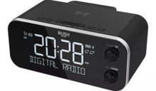 Load image into Gallery viewer, Bush DAB+ Clock Radio with Wireless Charging Dock | 20 Station Presets | Large easy to read Display | Snooze function