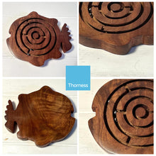 Load image into Gallery viewer, HANDCRAFTED FISH SHAPED WOODEN LABYRINTH GAME | Hand Maze Puzzle | Hand Eye Co Ordination Toy | Traditional Toy | Retro Game | Brain Teaser