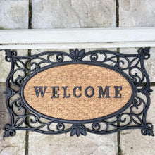 Load image into Gallery viewer, Rubber backed Coir Welcome Rectangle Door Mat 30cm x 45cm | Outdoor or Indoor use | doormat | non slip