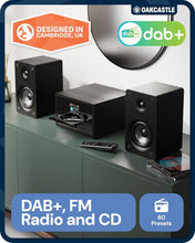 Load image into Gallery viewer, Refurbished Oakcastle DAB400 HIFI system DAB/FM Bluetooth Music System with CD Player, USB Playback, AUX Input, Dual Alarm Clock, Remote Control, Colour Display and 40W Stereo Sound