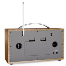 Load image into Gallery viewer, Bush Ash DAB FM Radio | iPod compatible | Bluetooth | Easy to read LCD Display | 20 Preset stations | Wooden case with handle