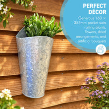 Load image into Gallery viewer, The Country Wall Planter – A Vintage Style Galvanised Metal Hanging Basket